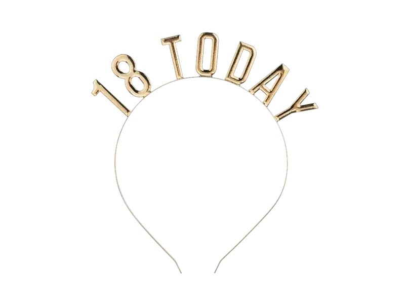 Gouden hoofdband 18 jaar