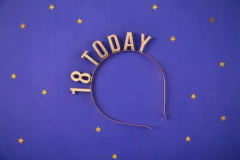 Gouden hoofdband 18 jaar
