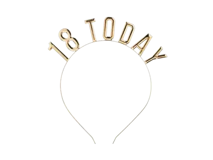 Gouden hoofdband 18 jaar