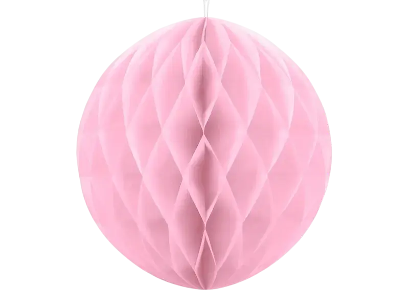 Lichtroze honingraatbol - 30 cm