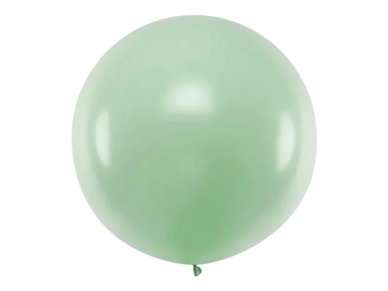 Grote ronde ballon pistache groen - 1 meter