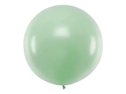 Grote ronde ballon pistache groen - 1 meter