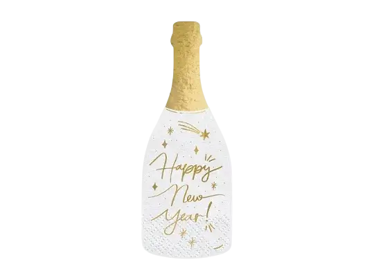 Champagne servetten, goud, 14,5 x 12 cm