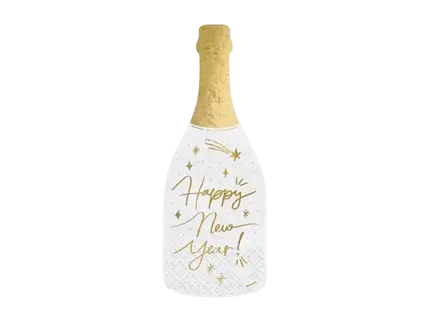 Champagne servetten, goud, 14,5 x 12 cm