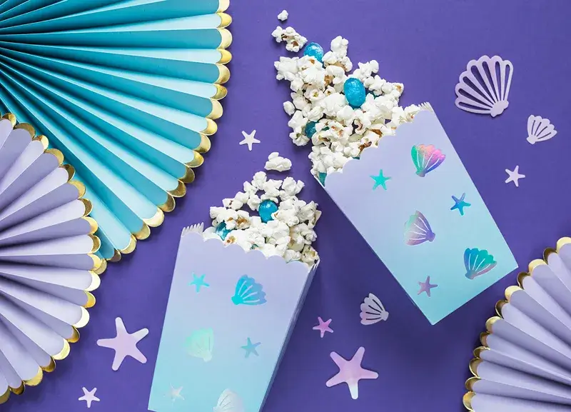 6 potten schelpenpopcorn