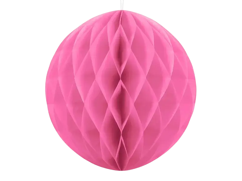 Roze honingraatbal - 30 cm