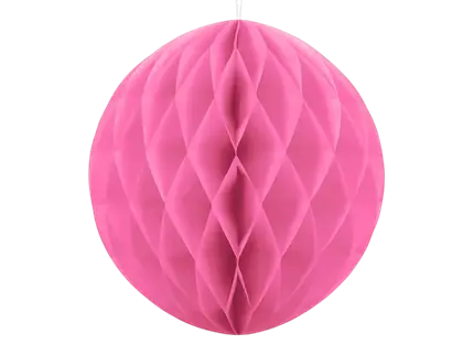 Roze honingraatbal - 30 cm