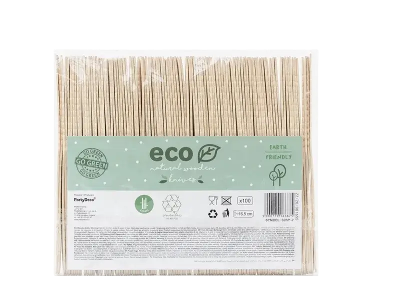 100 houten messen