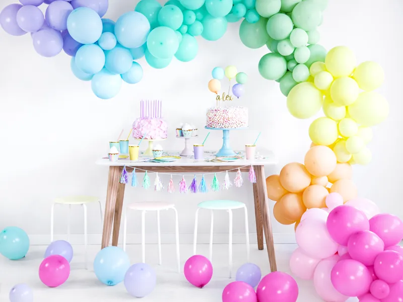 50 Lila ballonnen