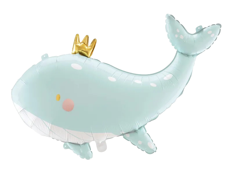 Walvis aluminium bal, 93 x 60 cm, blauw