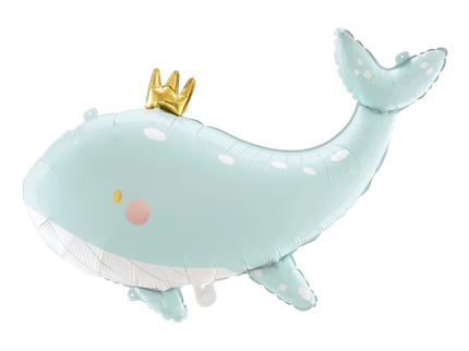 Walvis aluminium bal, 93 x 60 cm, blauw
