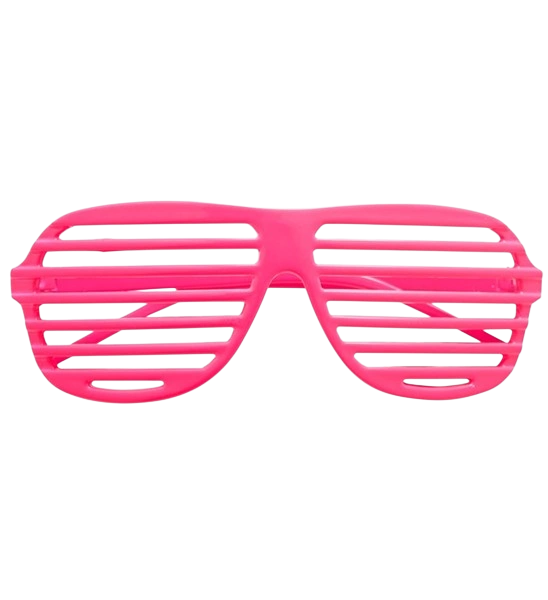 Fluorescerend roze shutterbril