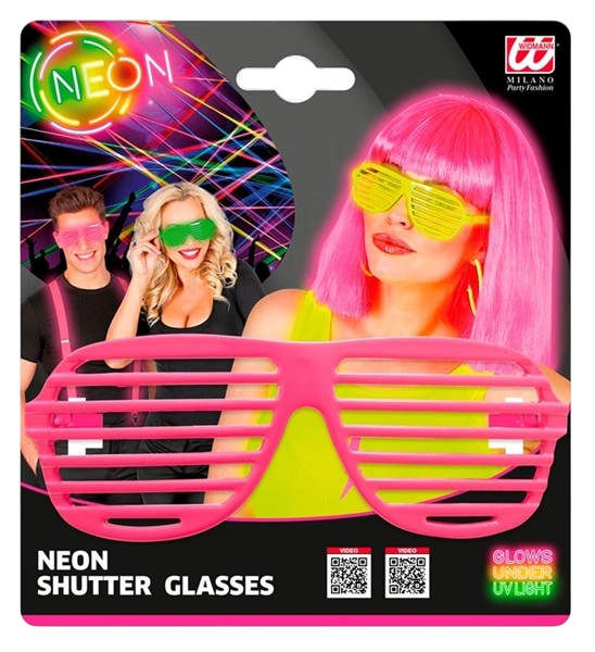 Fluorescerend roze shutterbril