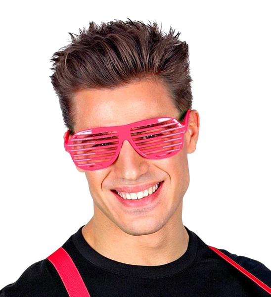 Fluorescerend roze shutterbril