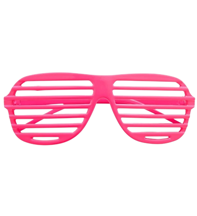 Fluorescerend roze shutterbril