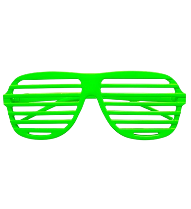 Fluorescerend groene sluiterglazen