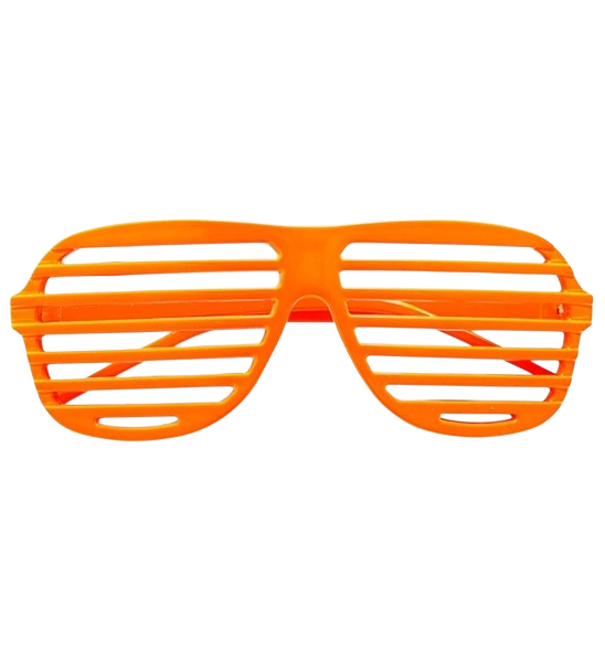 Fluorescerende oranje sluiterbril