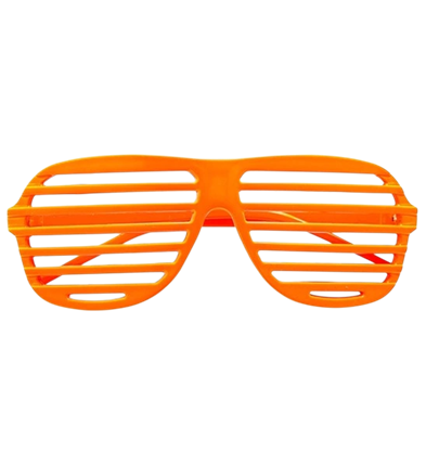 Fluorescerende oranje sluiterbril