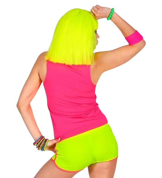 Neon gele shorts