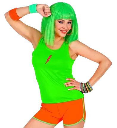 Neon oranje shorts