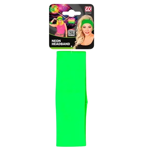 Retro neongroene hoofdband