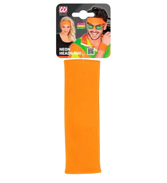 Retro fluorescerende oranje hoofdband