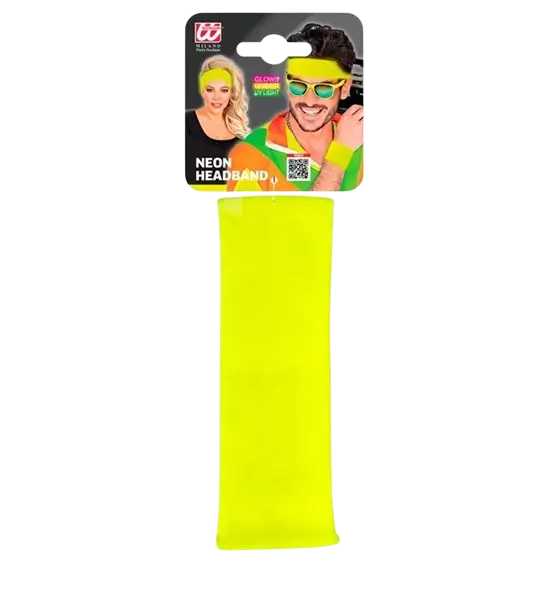 Retro neon gele hoofdband