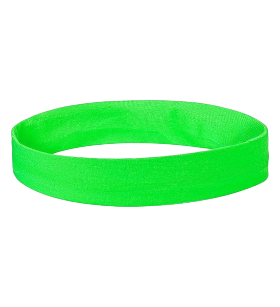 Set neongroene hoofdbanden