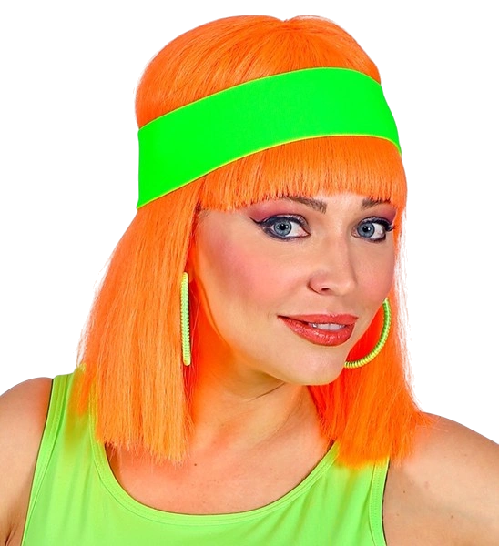 Set neongroene hoofdbanden