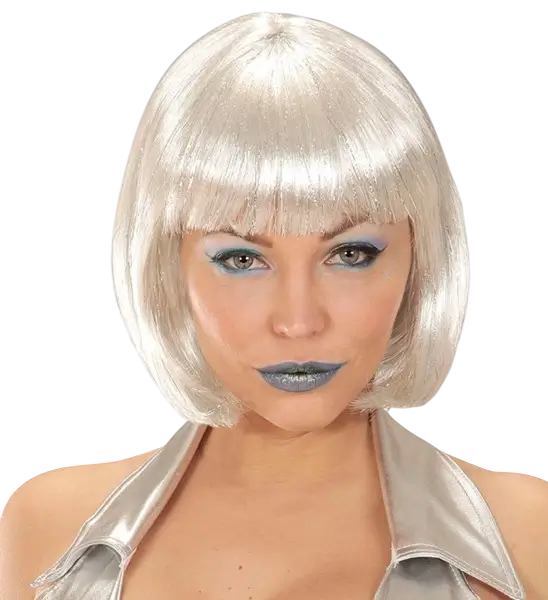 Vierkante blonde pruik