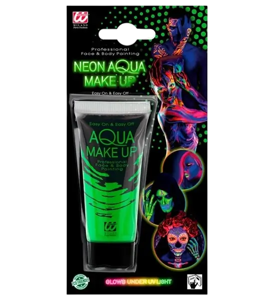 Fluorescerende groene make-up tube 30 ml