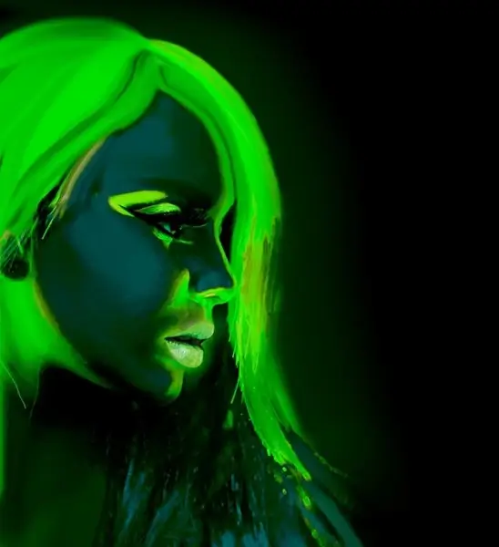 Fluorescerende groene make-up tube 30 ml