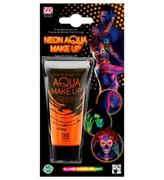 Fluorescerende oranje make-up tube 30 ml