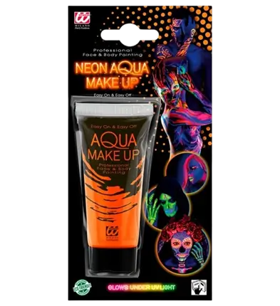 Fluorescerende oranje make-up tube 30 ml