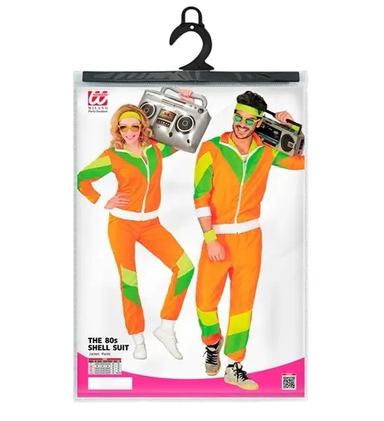80s oranje jumpsuit - M