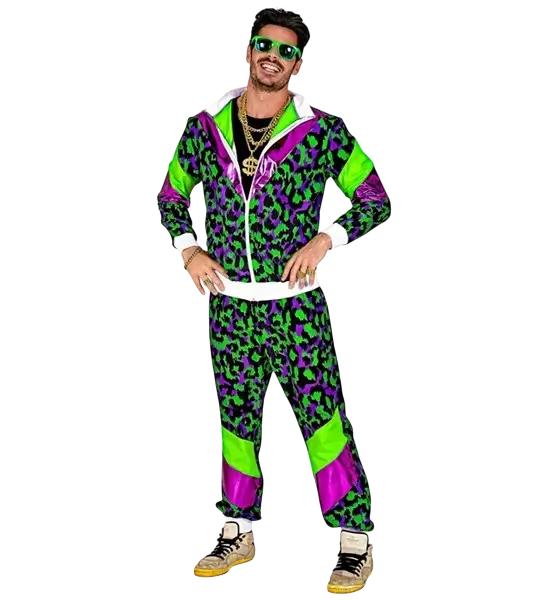 80's Fluo Party Animal trainingspak - M