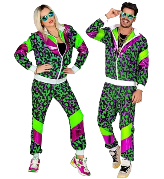 80's Fluo Party Animal trainingspak - L
