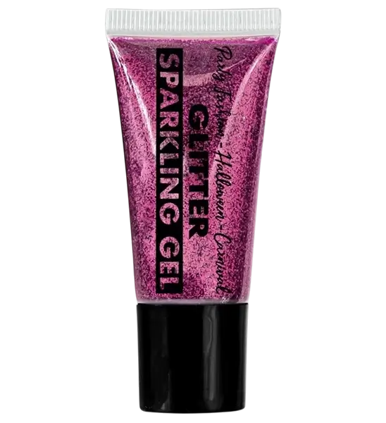 Roze glittergel voor lichaam en gezicht