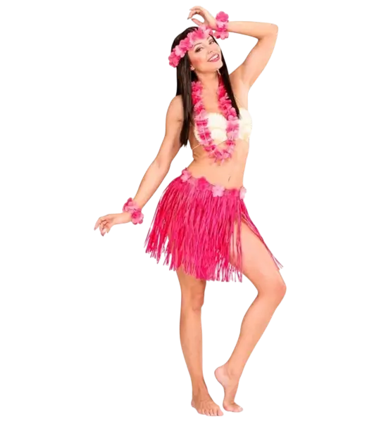 Roze Hawaiiaanse verkleedkit