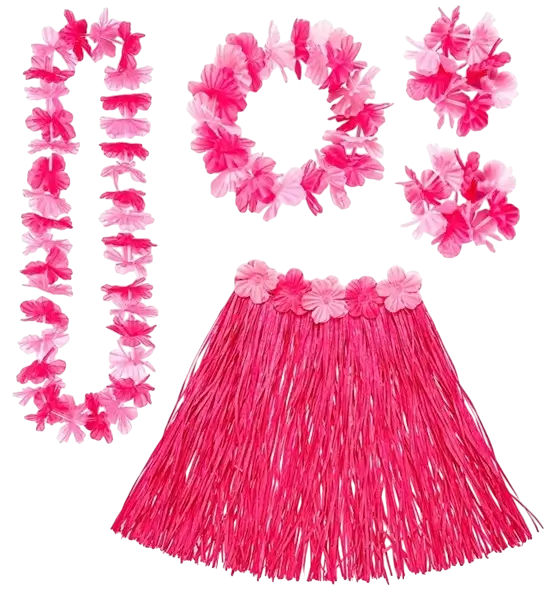 Roze Hawaiiaanse verkleedkit
