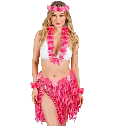 Roze Hawaiiaanse verkleedkit