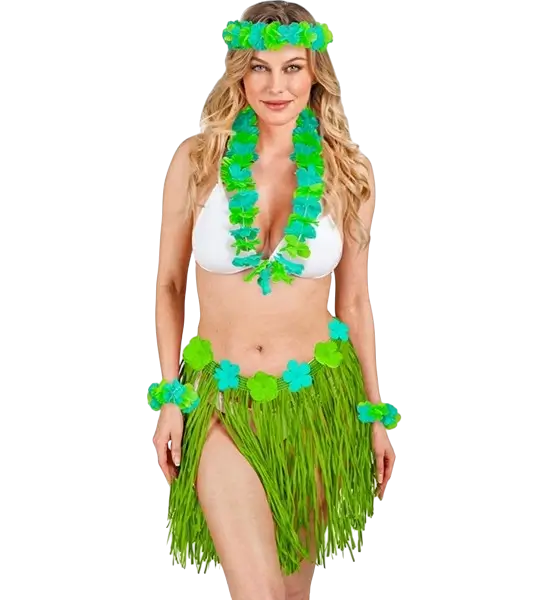 Groen Hawaiiaans verkleedpak