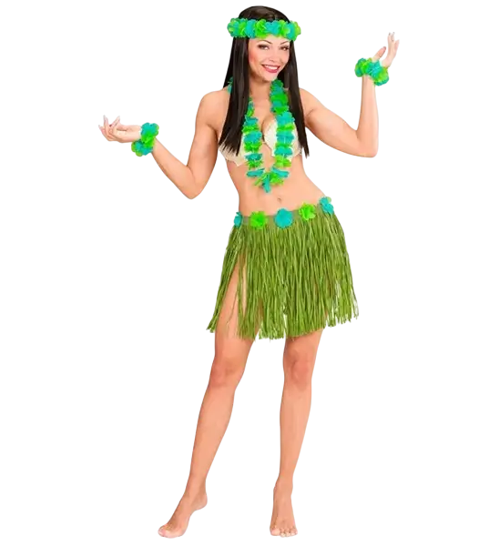 Groen Hawaiiaans verkleedpak