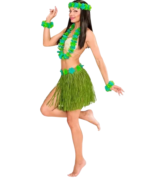 Groen Hawaiiaans verkleedpak