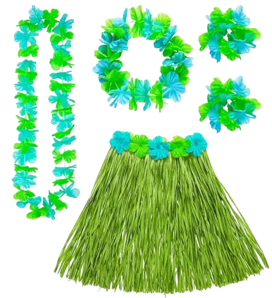 Groen Hawaiiaans verkleedpak