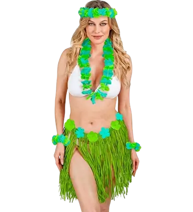 Groen Hawaiiaans verkleedpak