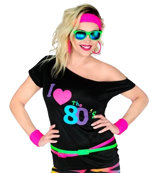 T-shirt Ik hou van de jaren 80 - XXL