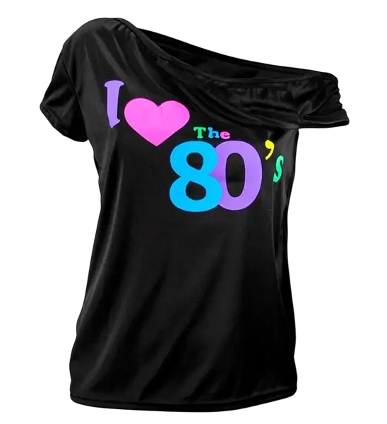 T-shirt Ik hou van de jaren 80 - XXL