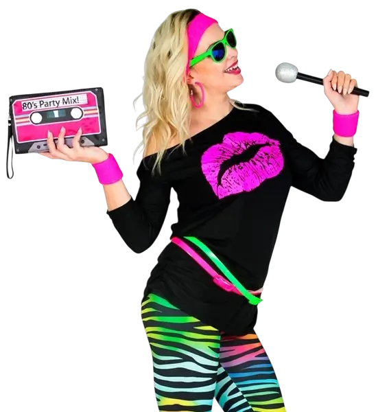 80s Lips T-shirt - XXL