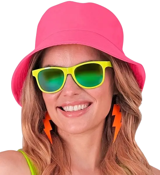 Fluorescerend roze Bob-muts